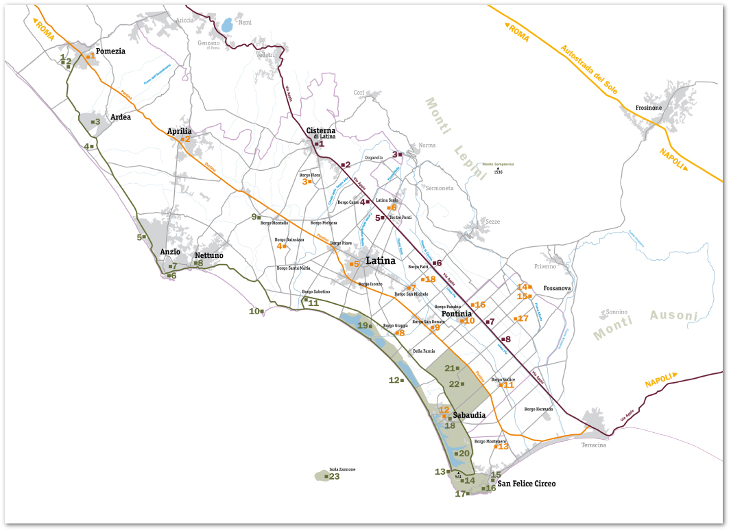 mappa latina tellus